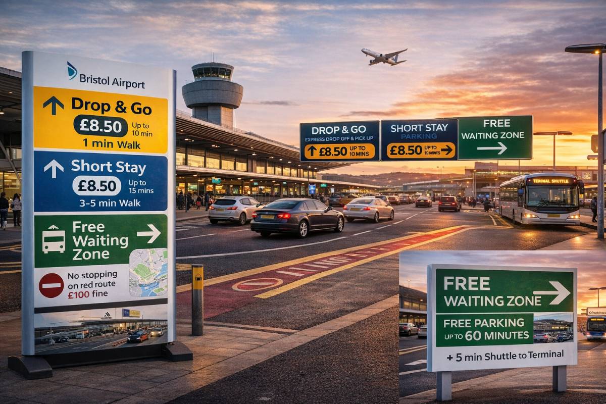 bristol airport drop off